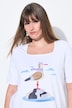 Seagull Short Sleeve Square Neck Graphic Tee