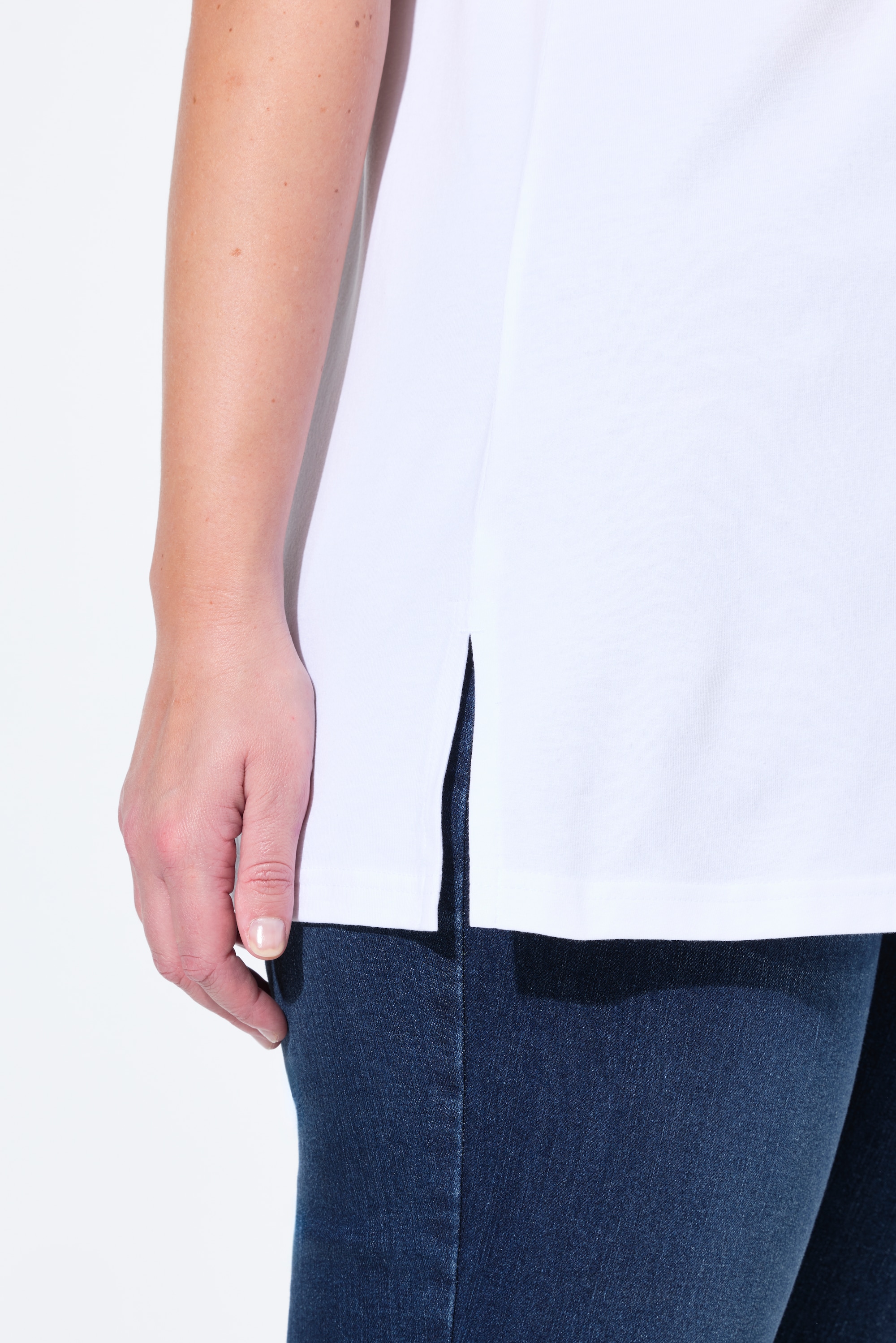 Ulla Popken Damen große Größen T Shirt Möwe Classic Carree Ausschnitt