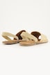 Slingback-Sandale, Raffia, Suede, Weite H