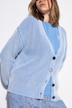 Strikkejakke, oversized, strukturstrikk