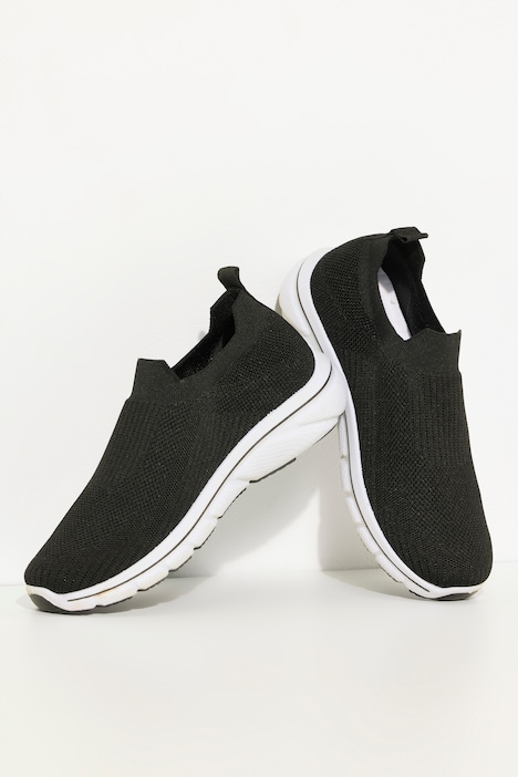 Scarpe slip-on con maglia tecnica, soletta sostituibile e larghezza H