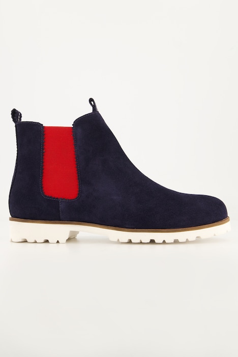 Suède Chelsea boots, uitneembaar voetbed, wijdte H