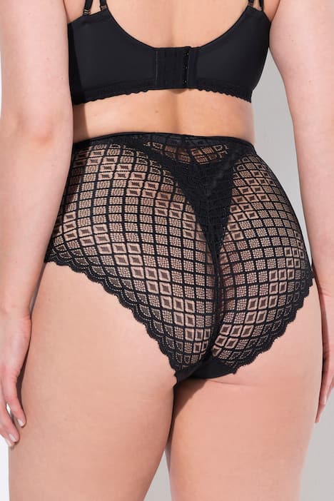 TruYou Maxislips, 2er-Pack, HighWaist, Spitzen-Rückseite