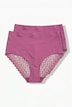 TruYou maxi-slips, set van 2, hoge taille, kanten achterzijde