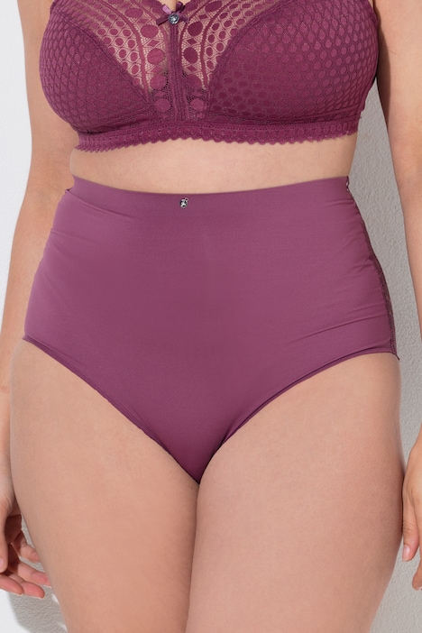 TruYou Maxislips, 2er-Pack, HighWaist, Spitzen-Rückseite