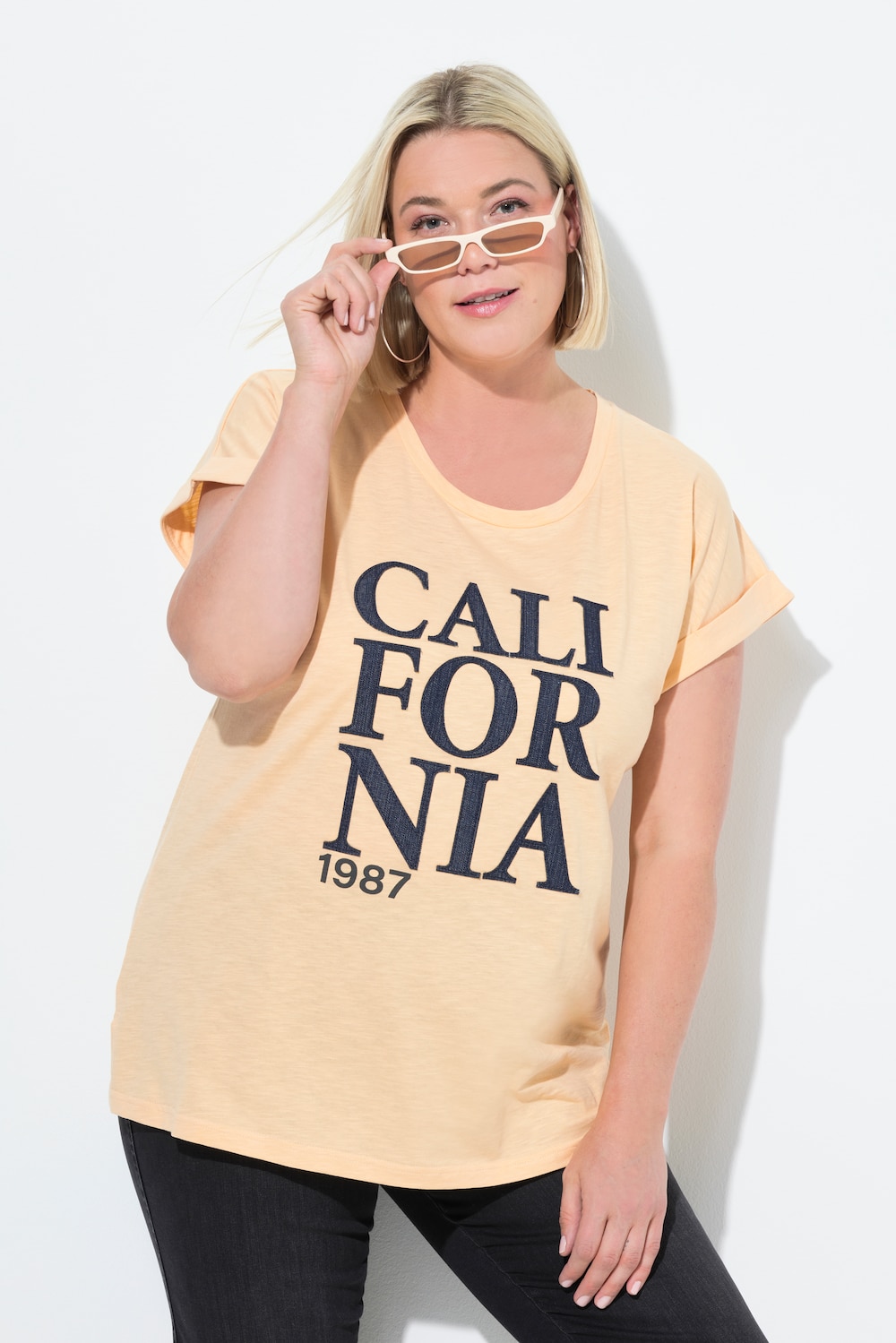 T-Shirt, California, Oversized, Rundhals, Halbarm
