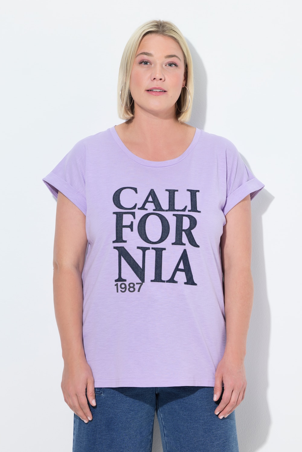 Große Größen T-Shirt, Damen, lila, Größe: 62/64, Baumwolle, Ulla Popken