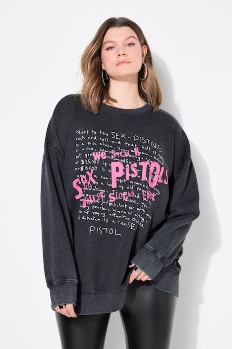 Felpa dal taglio oversize con SEX PISTOLS