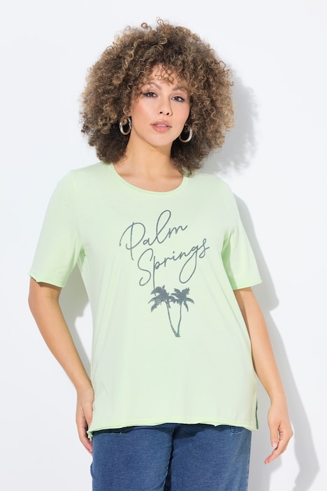 T-shirt, Palm Springs, classic, ronde hals, halflange mouwen