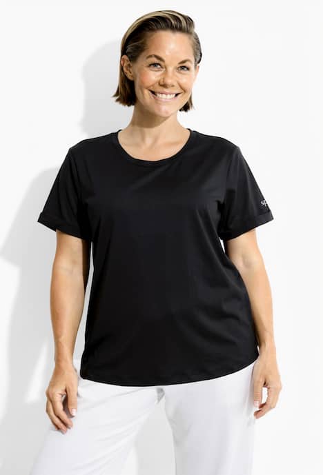 Functioneel shirt, LSF 50+, ronde hals, halflange mouwen, gerecycled