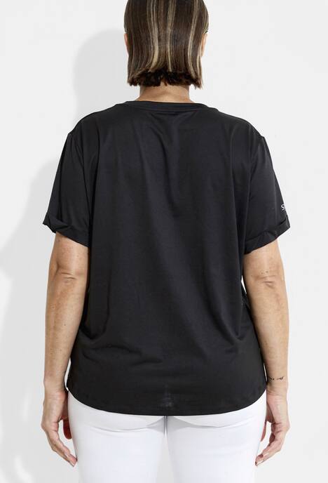 Functioneel shirt, LSF 50+, ronde hals, halflange mouwen, gerecycled