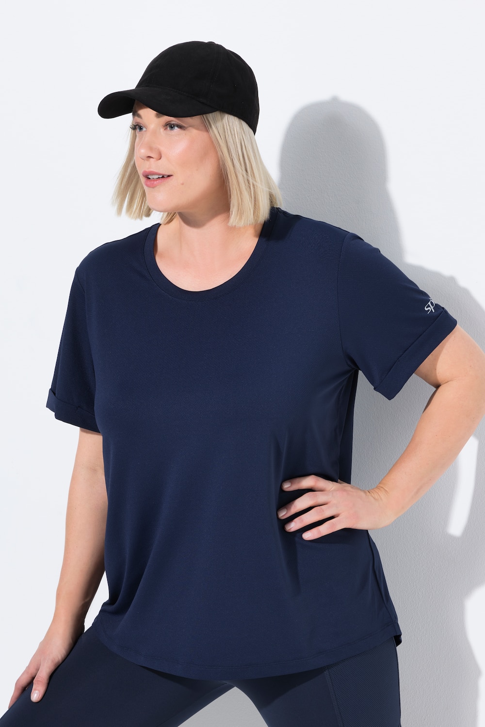 Große Größen Funktions-Shirt, Damen, blau, Größe: 58/60, Elasthan, Ulla Popken