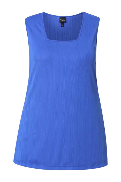 Top, žebrovaný žerzej, A střih, hranatý výstřih, bez rukávů