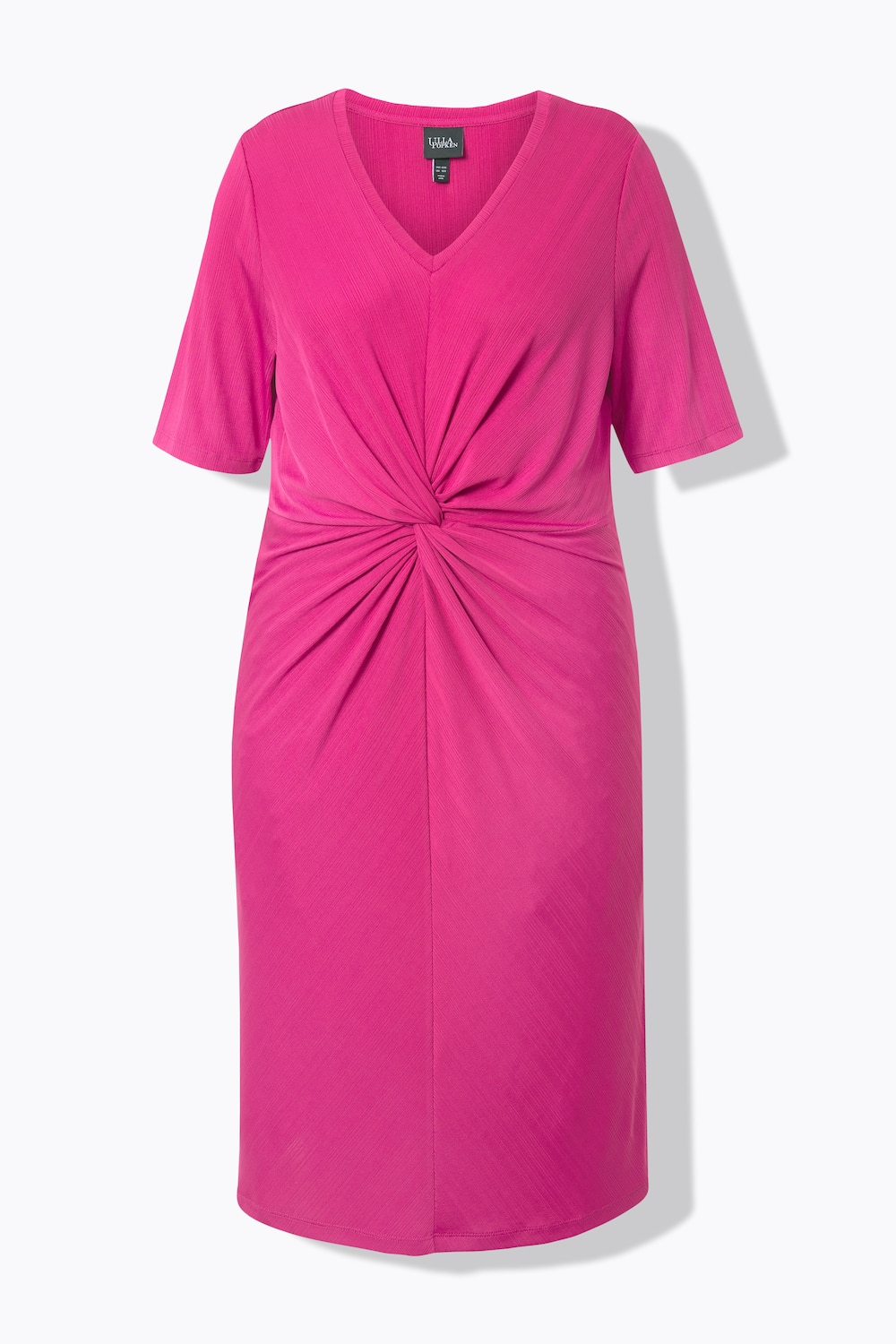 Stora storlekar Jerseyklänning, Dam, rosa, storlek: 58/60, Polyester, Ulla Popken