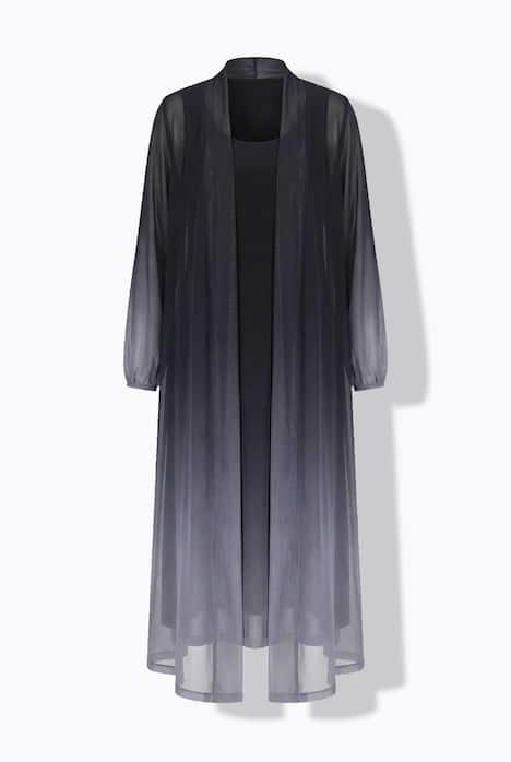 Jacke, gerade Passform, Mesh mit Farbverlauf