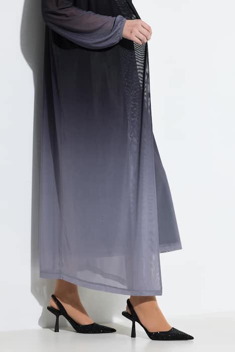 Jacke, gerade Passform, Mesh mit Farbverlauf