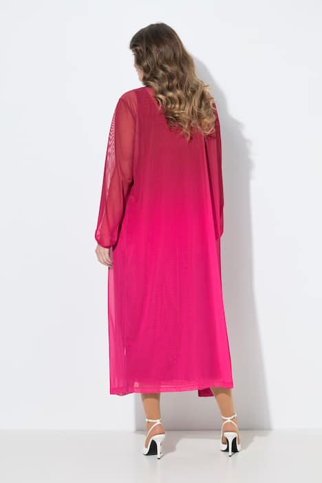 Jacke, gerade Passform, Mesh mit Farbverlauf