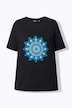 T-shirt, mandala, A-lijn, ronde hals, halflange mouw