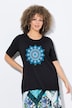 T-shirt, mandala, A-lijn, ronde hals, halflange mouw