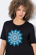 T-shirt, mandala, A-lijn, ronde hals, halflange mouw