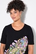 A-line floral pattern T-shirt
