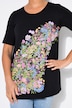 A-line floral pattern T-shirt