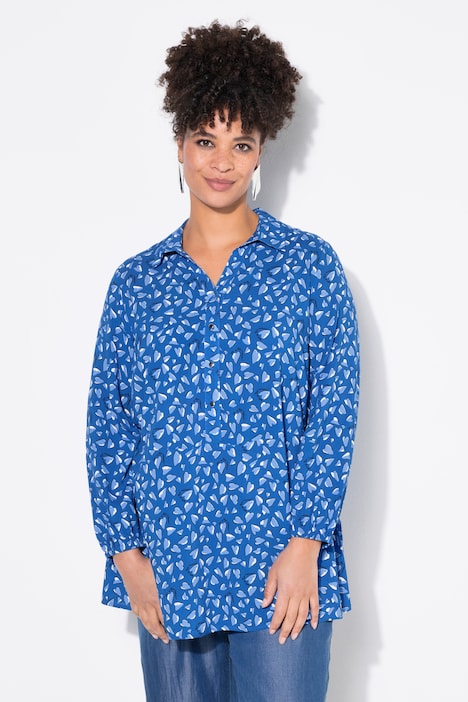 Blouse, A-lijn, hartjesmotief