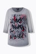 Printed 3/4-sleeve T-shirt