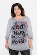 Printed 3/4-sleeve T-shirt