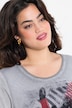 Printed 3/4-sleeve T-shirt