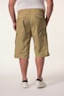 Men+ cargo-capri UV-, myggebeskyttelse, elastisk linning, op til 8XL