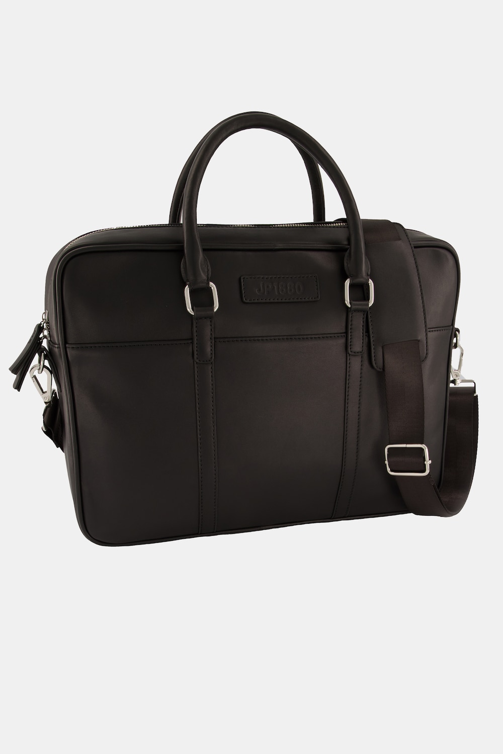 JP 1880 Leder-Laptoptasche, Leder, Rindleder, One Size