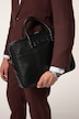 JP 1880 skinnveske for bærbar PC, skinn, okselær, one size