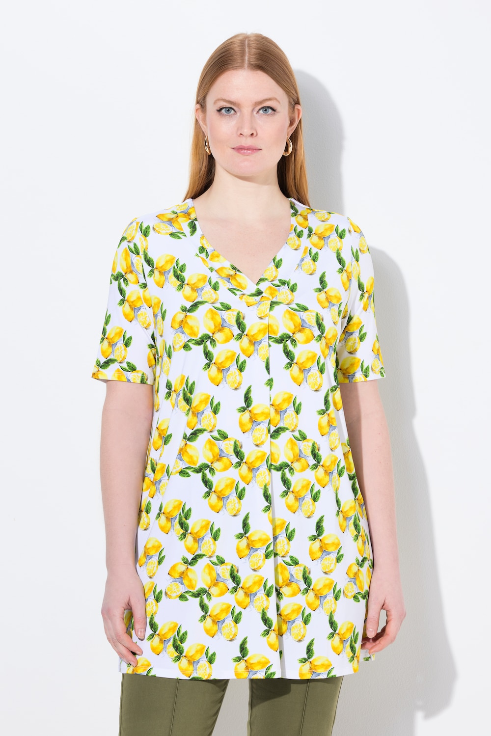 Große Größen Slinky-Shirt, Damen, weiß, Größe: 58/60, Viskose, Ulla Popken