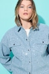 Camisa, oversize, lentejuelas, look vaquero
