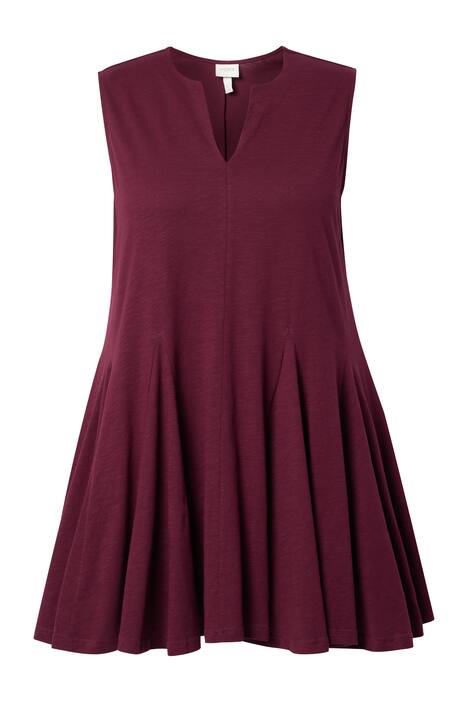 Top, A střih, tunikový výstřih, bez rukávů, biobavlna