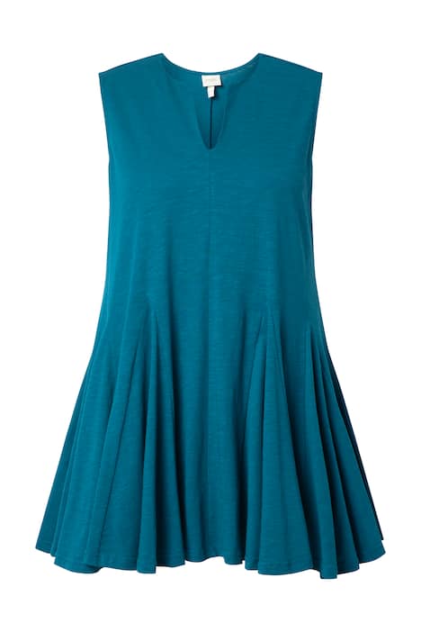 Top, A střih, tunikový výstřih, bez rukávů, biobavlna