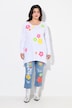 Lang t-shirt, A-form, frotté-stjerner