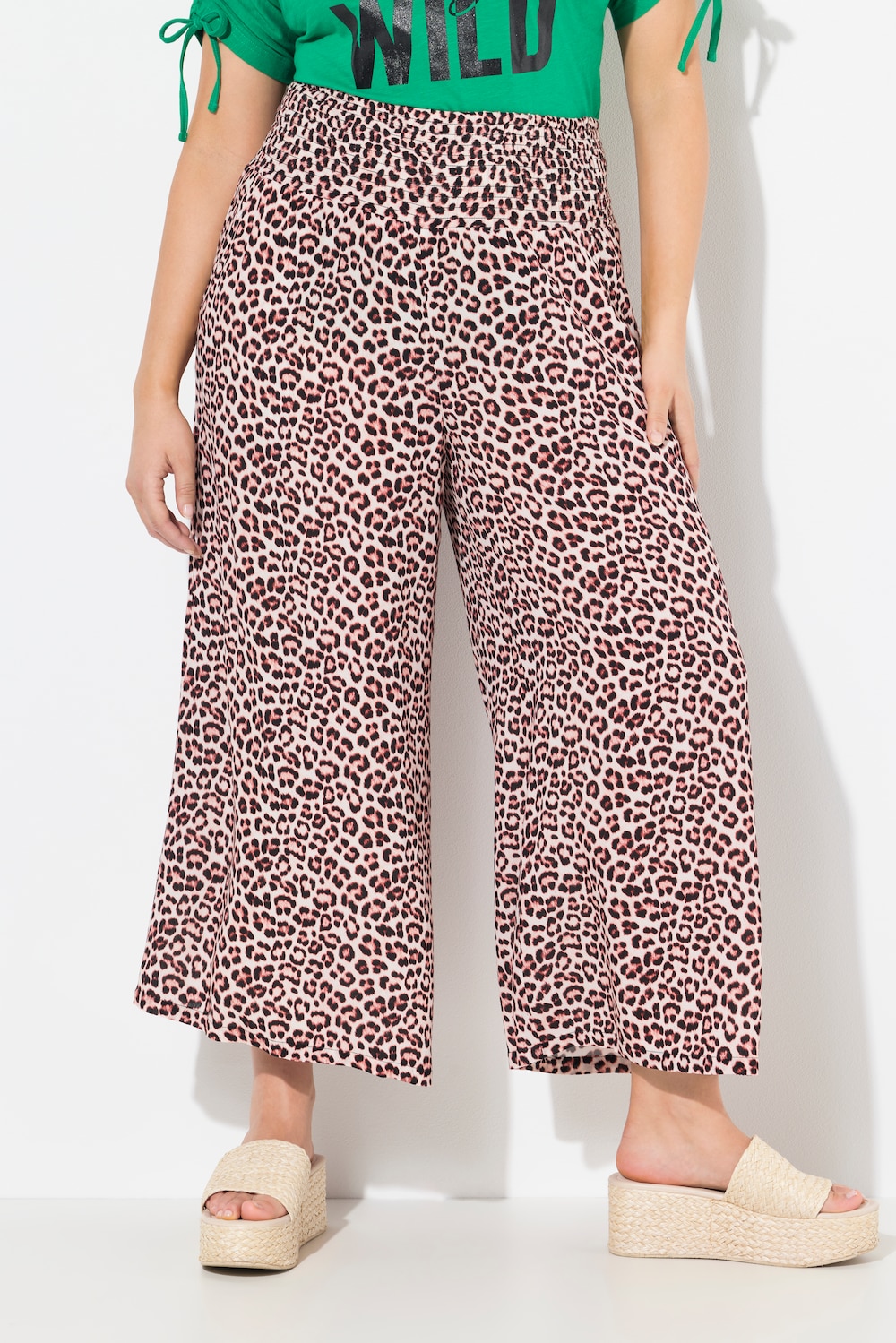 Große Größen Culotte Rose, Damen, beige, Größe: 58/60, Viskose, Ulla Popken