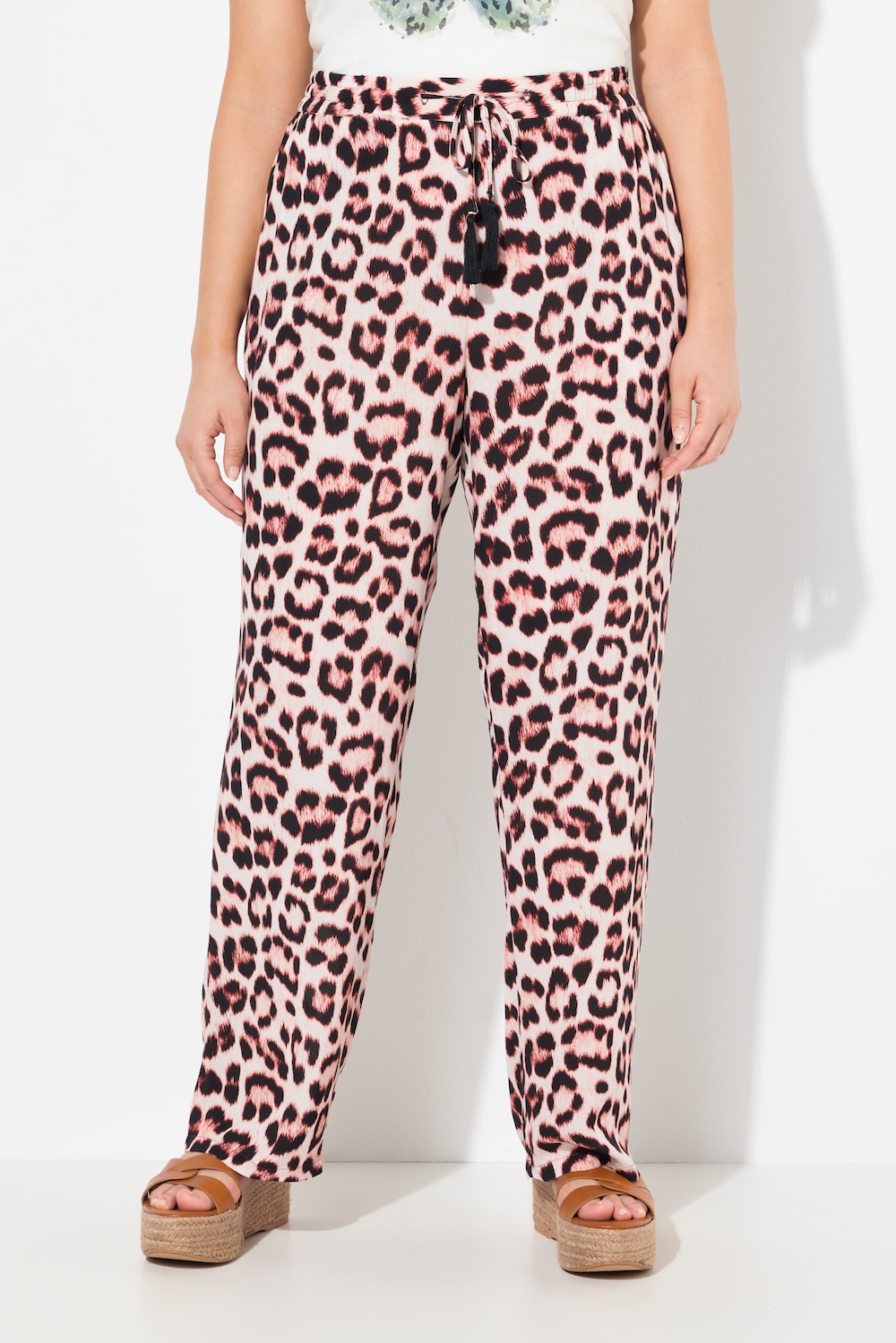 Große Größen Hose Rose, Damen, beige, Größe: 58/60, Viskose, Ulla Popken