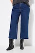 Vaqueros Culotte, pierna ancha, 5 bolsillos, dobladillo cortado