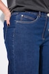 Vaqueros Culotte, pierna ancha, 5 bolsillos, dobladillo cortado