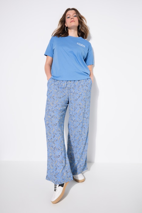 Paisley Elastic Waist Pants