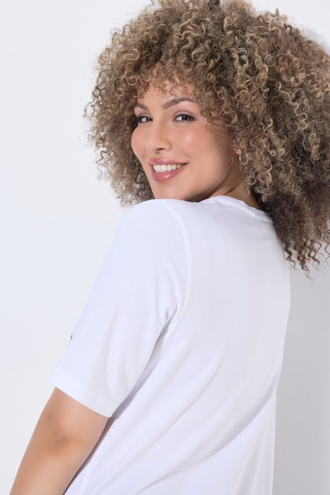 T-Shirt, Seestern, Classic, V-Ausschnitt, Halbarm