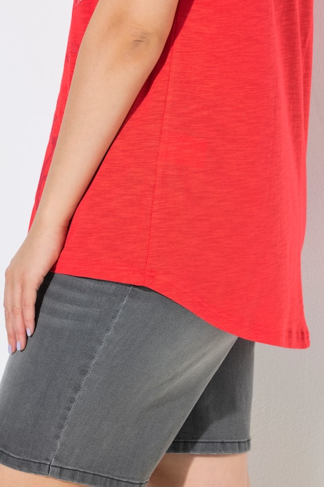 T-Shirt, Meerestiere, Oversized, Rundhals, Halbarm