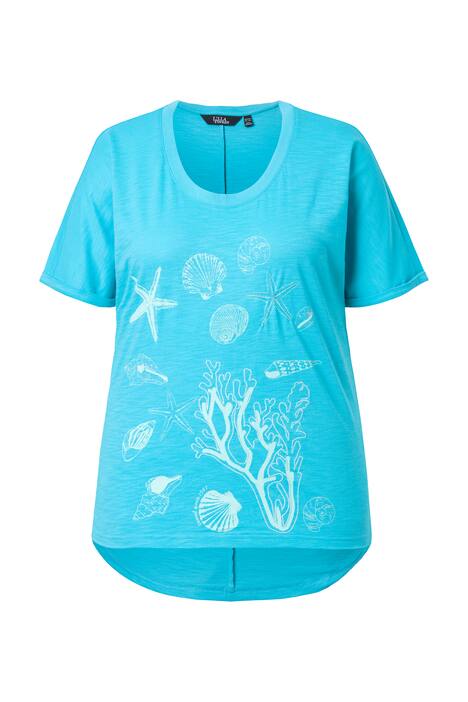 Tričko, podmořská zvířata, oversize, kulatý výstřih, krátké rukávy