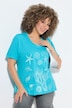 T-Shirt, Meerestiere, Oversized, Rundhals, Halbarm