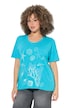 Tričko, podmořská zvířata, oversize, kulatý výstřih, krátké rukávy