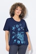 T-shirt, zeedieren, oversized, ronde hals, korte mouwen