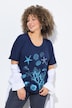 T-shirt, zeedieren, oversized, ronde hals, korte mouwen